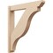 Ekena Millwork 6-in W x 36-in D x 40-in H Funston Slat Rough Cedar Woodgrain TimberThane Outlooker, Primed Tan OUTUR060X36X40FST24RCPR - alternate 1